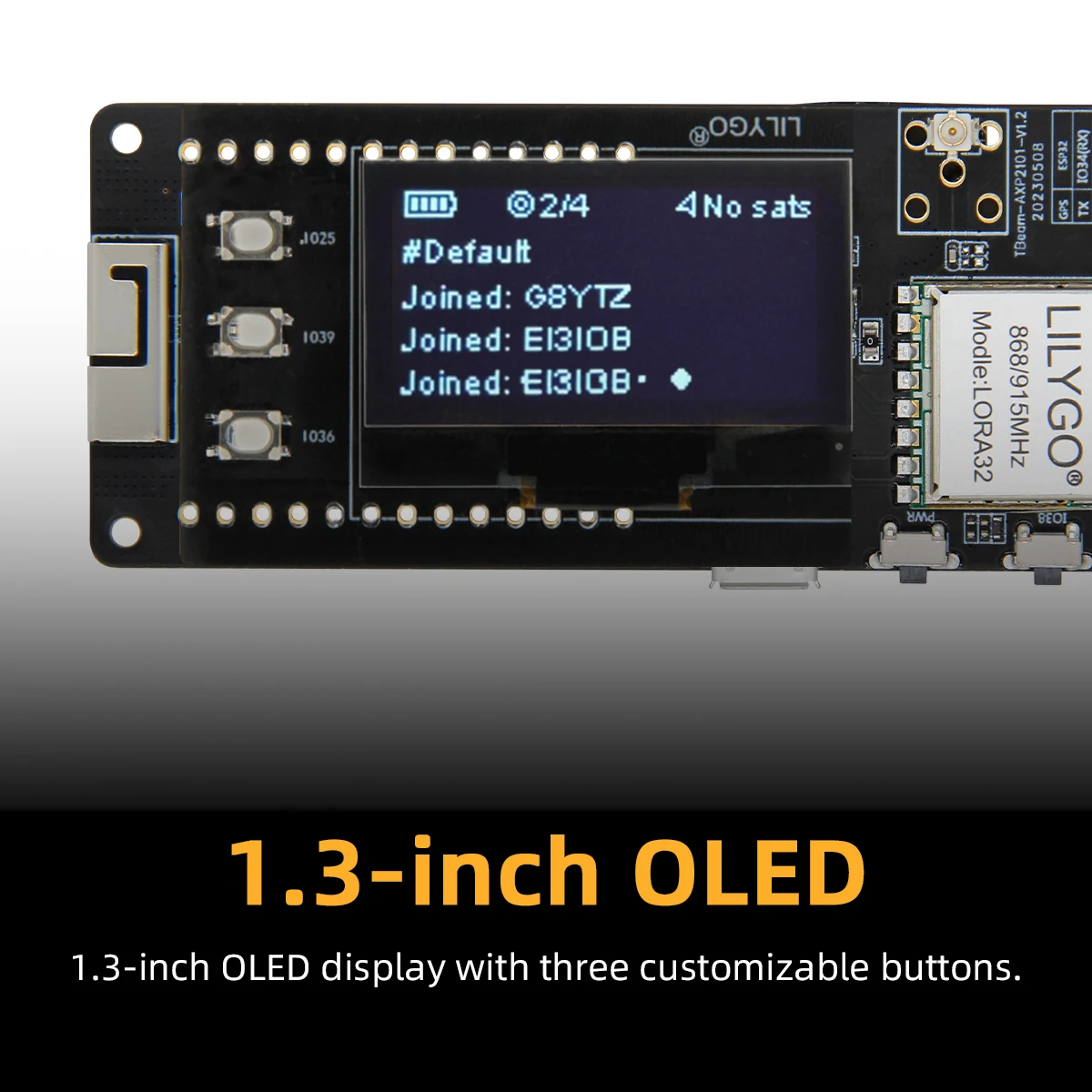 LILYGOยฎ T-Beam ESP32 Development Board SX1262 LoRa Wireless Module GPS NEO-M8N 433/868/915MHz WiFi Bluetooth Integrated Circuits