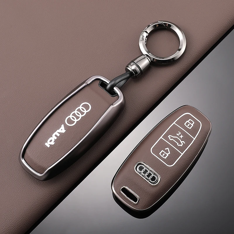 Soft TPU Car Remote Key Case Cover Keyless Protection Shell Fob for Audi A3 A4 B9 A6 A7 4K A8 E-tron Q5 Q8 C8 D5 SQ8 Accessories