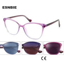 3PCS Magnetic Polarized Clip On Sunglasses Women Cat Eye TR90 Trendy Optical Prescription Glasses Oculos De Grau Feminino UV400