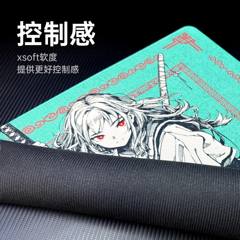 Black - Female Warrior Mouse Pad Pc Accessories Laptop Computer Smooth Pc Gamer Keyboard Desk Mat Big Gaming Mousepad Gift
