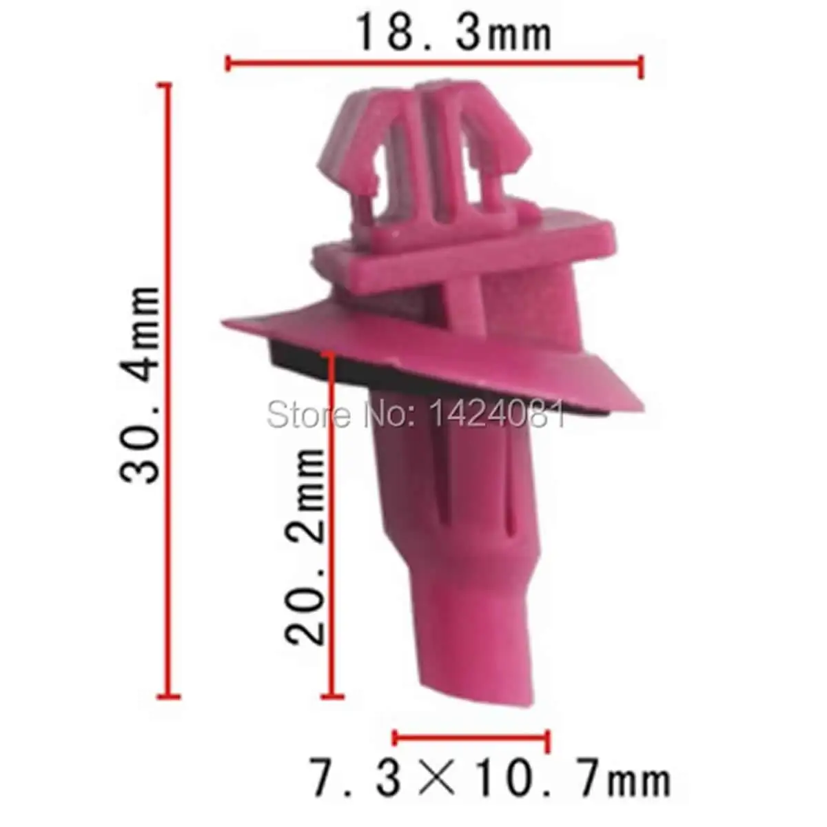 

100x OEM Red and with seal auto clip and fastener for toyota 75881-60010 7588160010 75881-60010 75881 60010