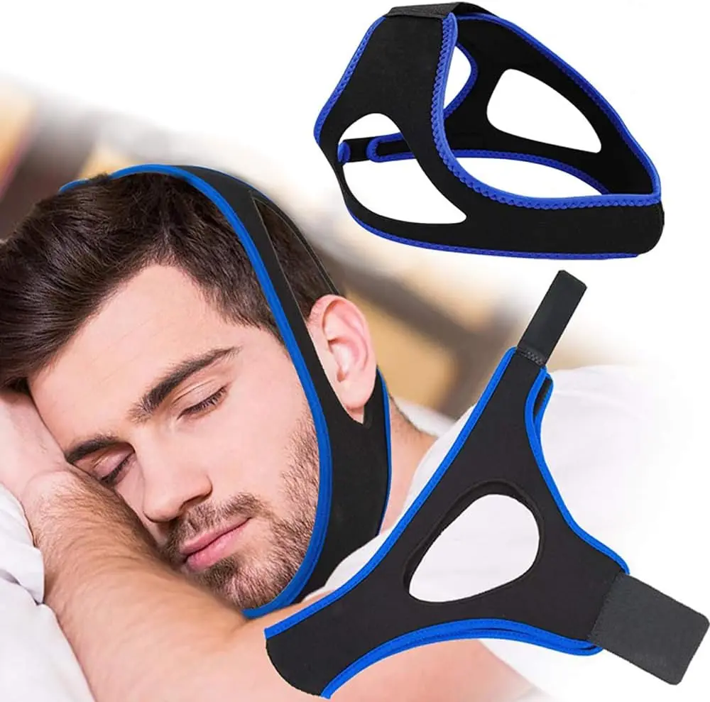 1Pc Anti Snore Chin Strap, Breathable Chin Strap for Snoring, Comfortable Stop Snoring Solution for Sleep Chin Strap