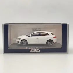 Norev-Megane White Diecast Models Car, 1:43, Coleção limitada, Auto Brinquedos, Presente de Natal, Limitado, 2020