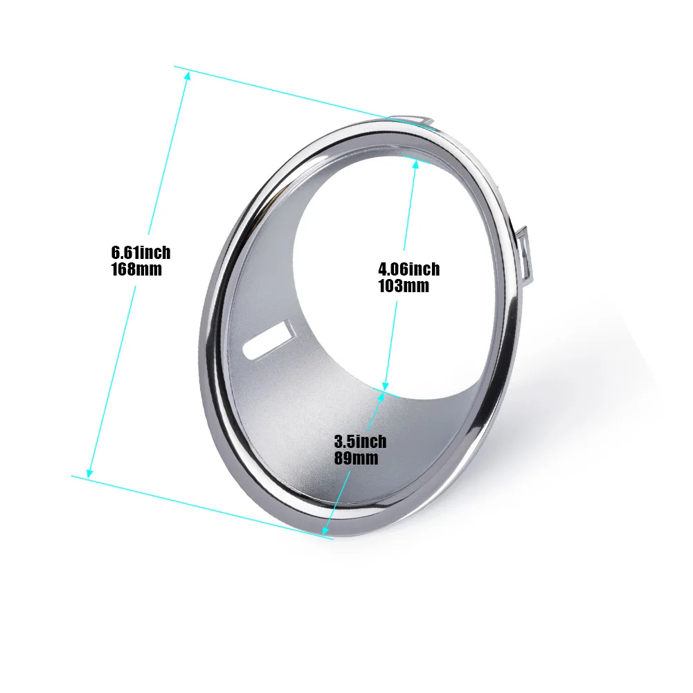 OEM 51112753661 51112753662 Front Fog Light Lamp Chrome Trim Ring Cover For BMW for Mini Cooper R55 R56 R57 Petrol Vehicles New