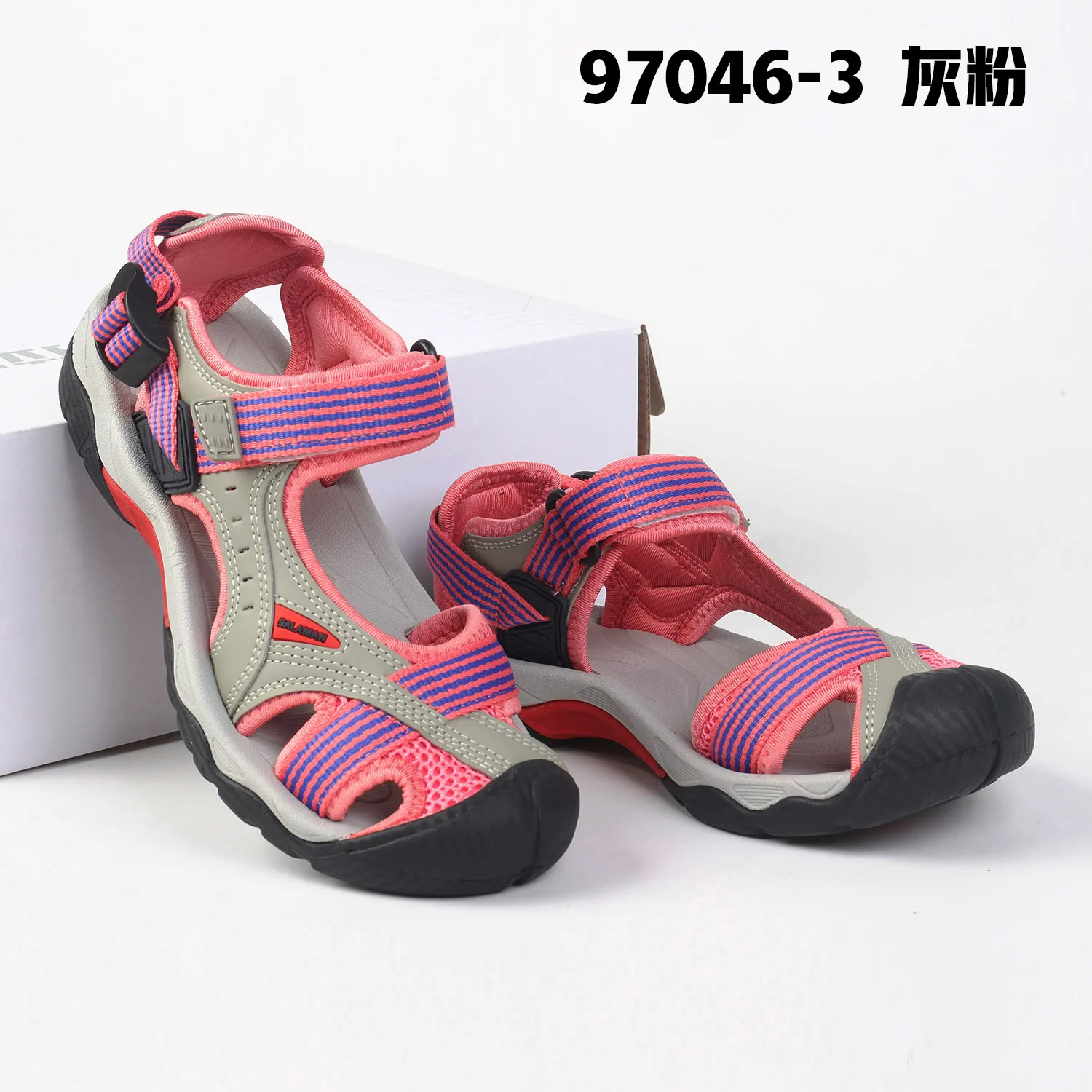 Fashion Ladies Summer Leisure Outdoor Large Size Sandals Flat Non-Slip Soft Bottom Quick Dry Beach Wading Shoes Women 36-44#