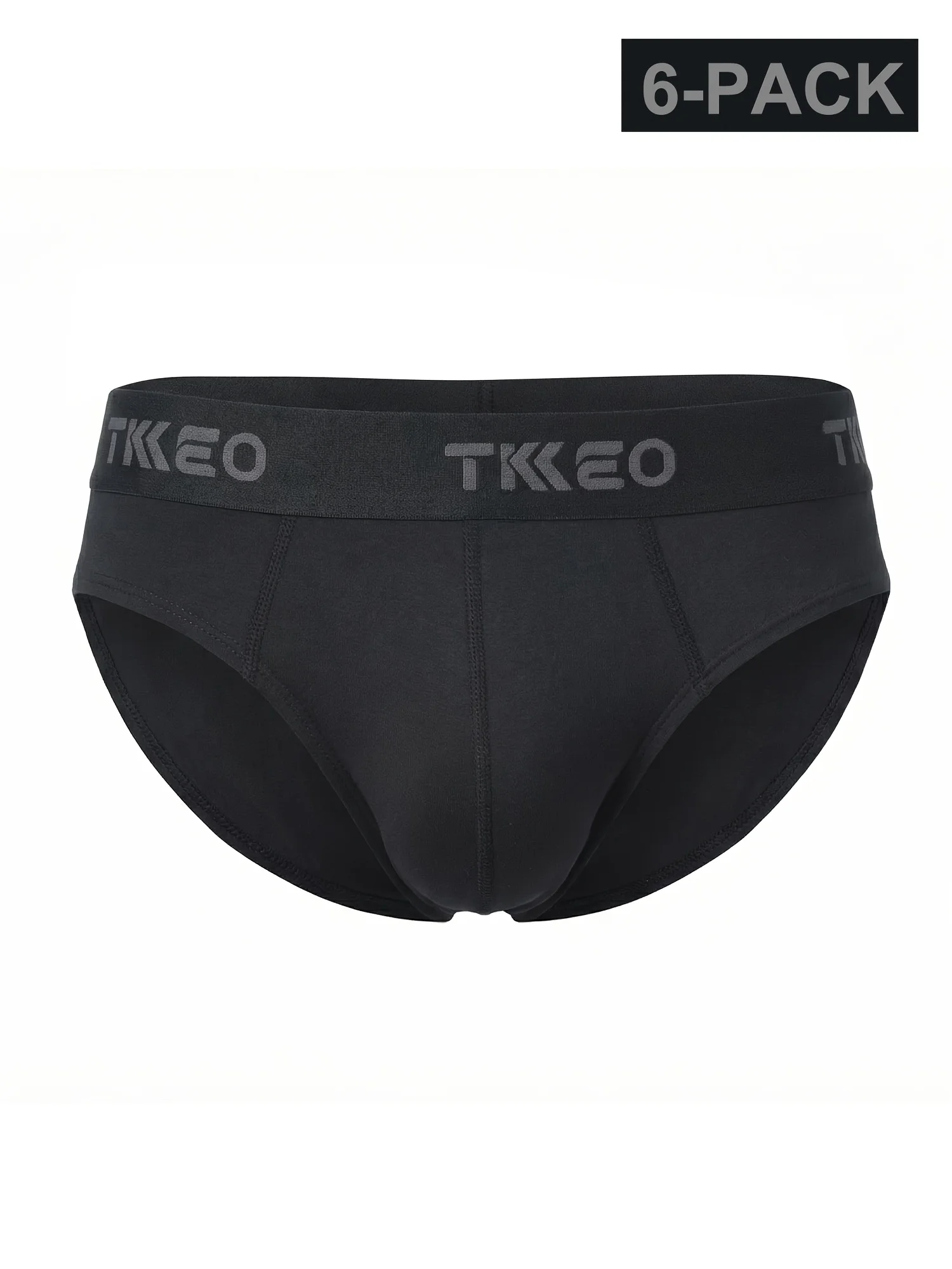 6-piece set of men's fashion underwear, high-quality briefs, breathable, soft and comfortable, moisture-wicking, quick-drying, large quantity pack