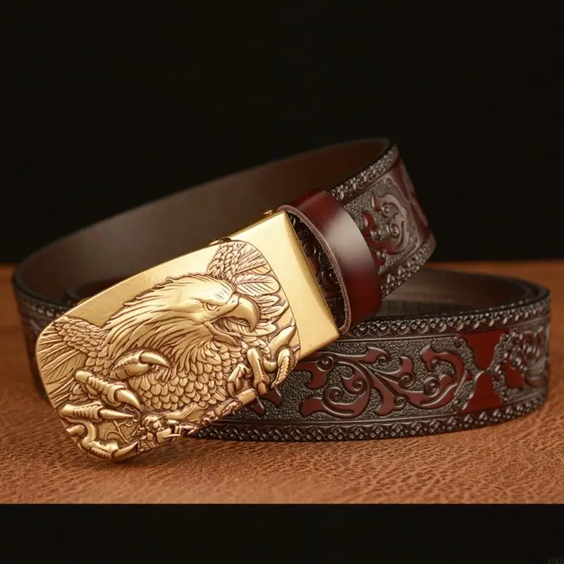 

Colorful Elastic Men's Belt Business Meetings Waist Belt Carving Pattern Belt for Jeans and Everyday Casual Clothing