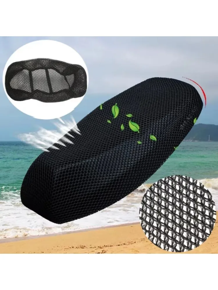 AliExpress Motorcycle 3D Mesh Seat Cover - Breathable Anti-Skid Scooter Pad Summer Electric Bike Seat Cushion Cover with Net Design