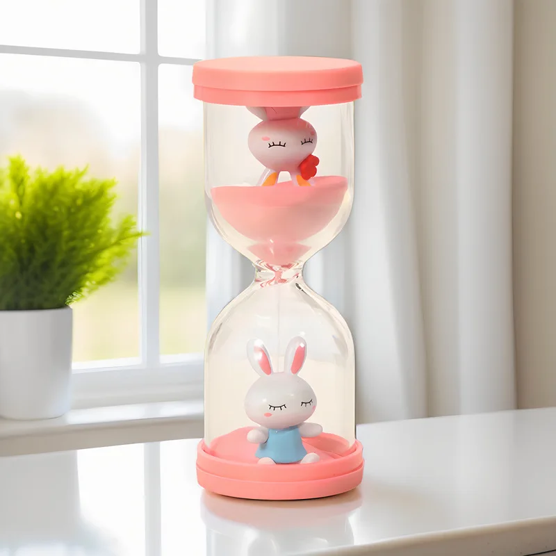 Home & Garden Home Decor All plastic macaron children's anti-fall hourglass timer time 3-5-10-30 desktop ornaments student gift