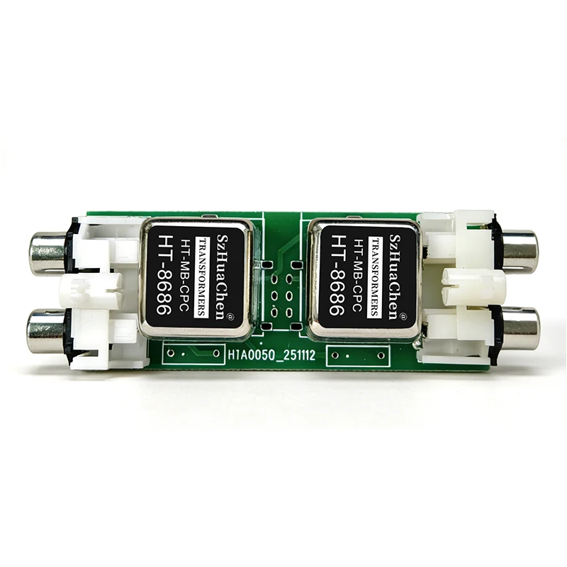 Dual Channel Passive Noise Hum Eliminator RCA HT-8686 Audio Isolator w Ground Loop Isolation for Studio Speaker Sound System