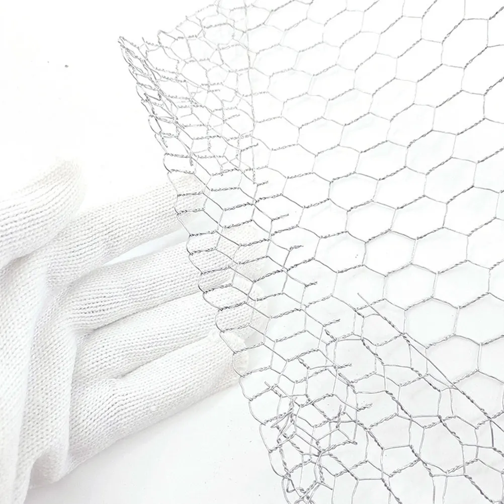 

Hot Dipped Galvanized Wire Fence Poultry Chicken Animal Barrier Silver Iron Mesh Netting Garden Fencing Portable Strong Durable