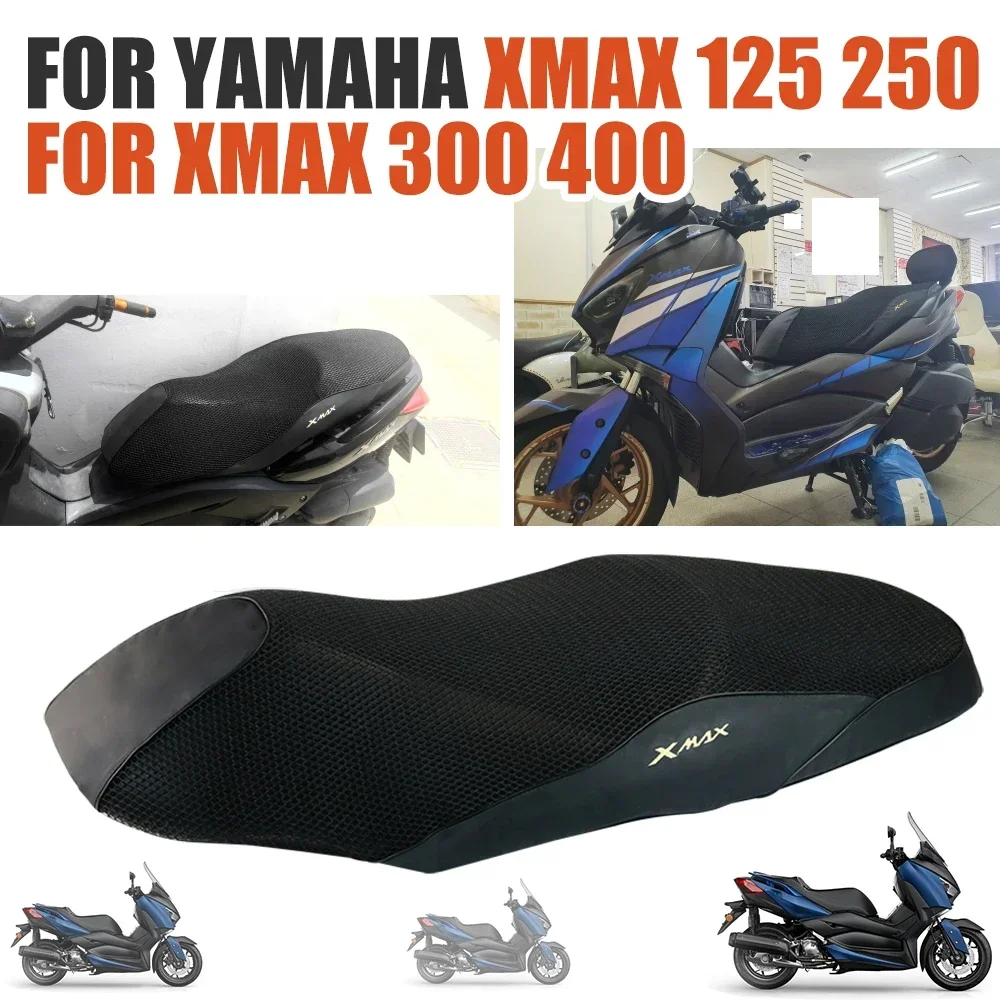 For Yamaha XMAX 300 XMAX 250 125 X-MAX 400 XMAX300 Seat Cover Saddle Cover  Motorcycle Accessories Cushion Tuning Case Pad Mesh