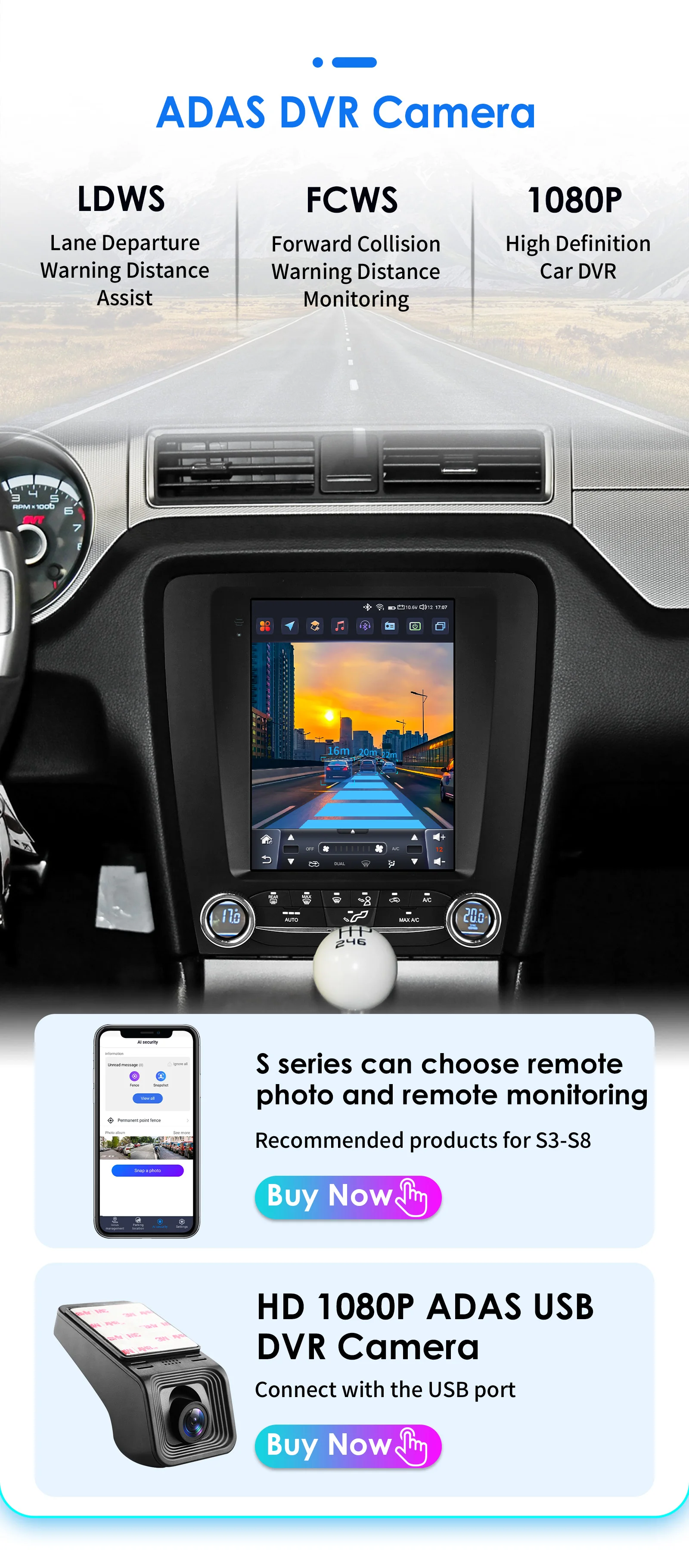 Hizpo For Tesla Style Android 14 For FORD Mustang 2010 - 2014 Radio Stereo Screen Multimedia CarPlayer GPS Navigation 9.7 Inch