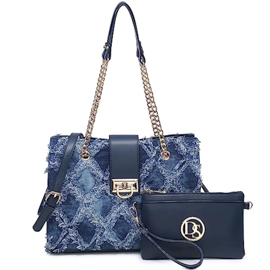 

Dasein Leather Handbag Tote Hobo Bag for Women Shoulder Purse Top Handle Satchel Bag with Matching Clutch