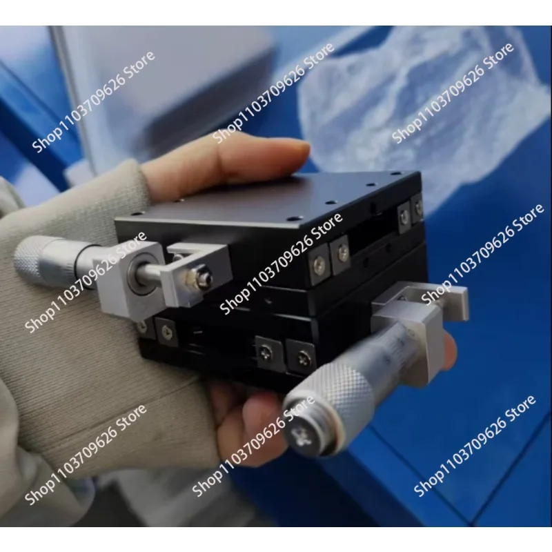 for XY axis position mobile cross lift flat slide table for 25/30-C L R precision optical manual fine-tuning slide table