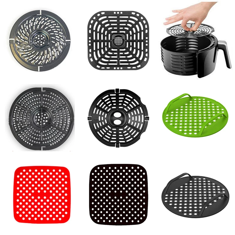 Grill for Air Fyer Air fryer Grid Fryer Air Grille  for Air Fryer Accessories Frying Plate Steaming Plate Air Fryer Mats Grill