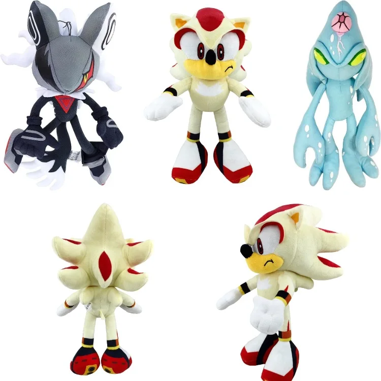 2025 Venta caliente nueva muñeca supersónica 30 cm-35 cm juguete de peluche suave Sonic Tal crucero erizo infinito juguete de peluche niños regalo de Navidad