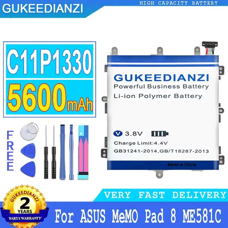 

Экологически чистая батарея для планшета Asus Memo Pad 8 ME581C K01H K015 ME8150C 5600 мАч с высокой совместимостью C11P1330