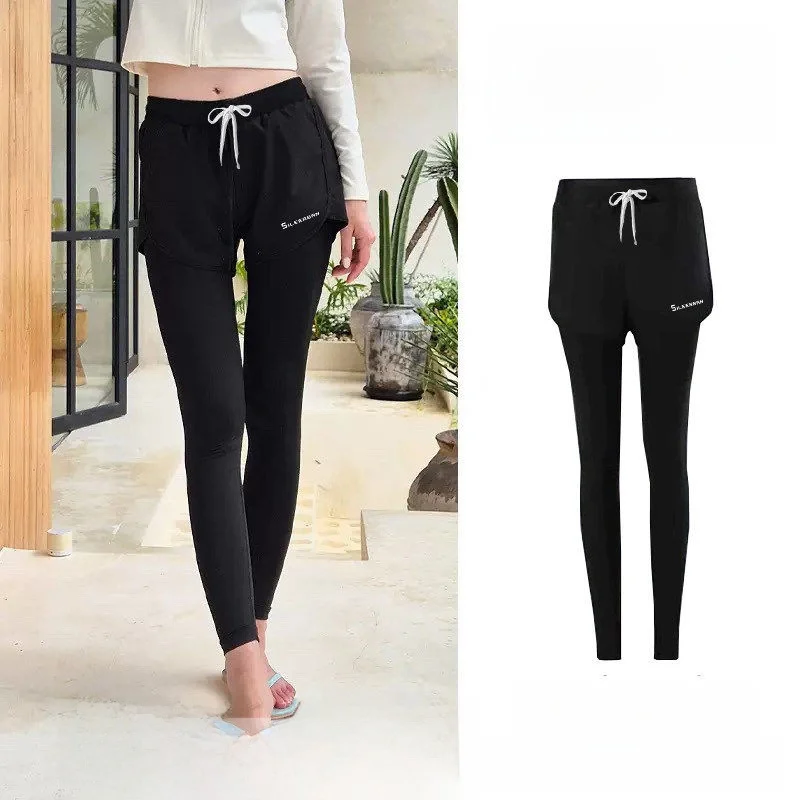 

Женский быстросохнущий спортивный жилет, раздельный купальник, пляжные брюки для серфинга на любой погоду, нейлоновый гидрокостюм для дайвинга