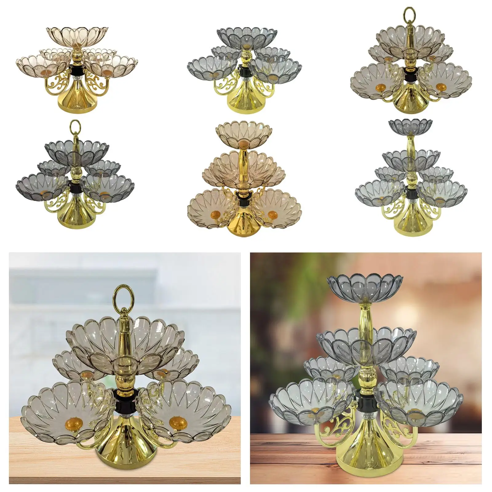 

Flower Snack Dessert Plate Fruit Bowl Fruit Plate for Office Living Room Nut