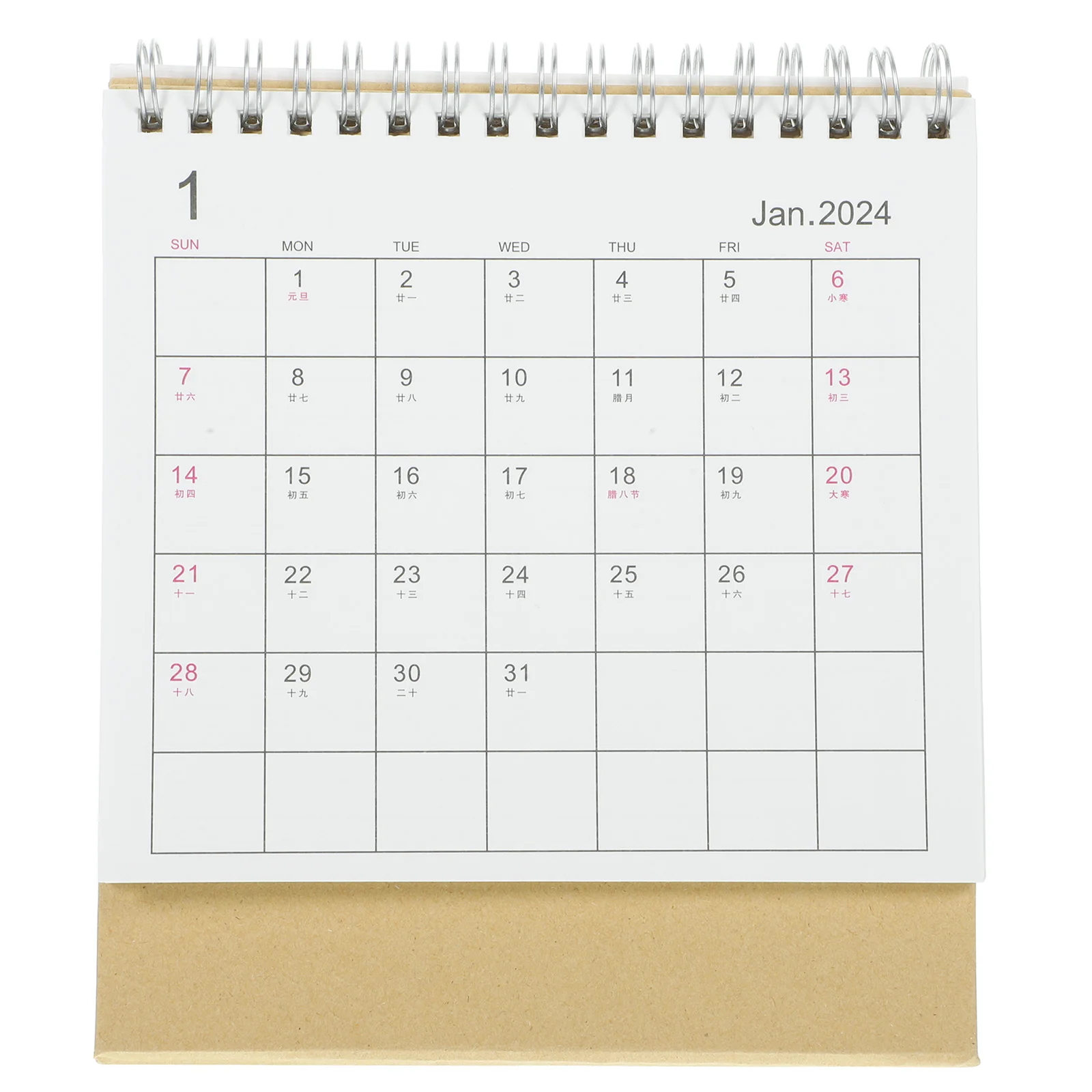 

Small and Fresh Notebook Office Monthly Calendar Paper Desk Minimalist Calendars