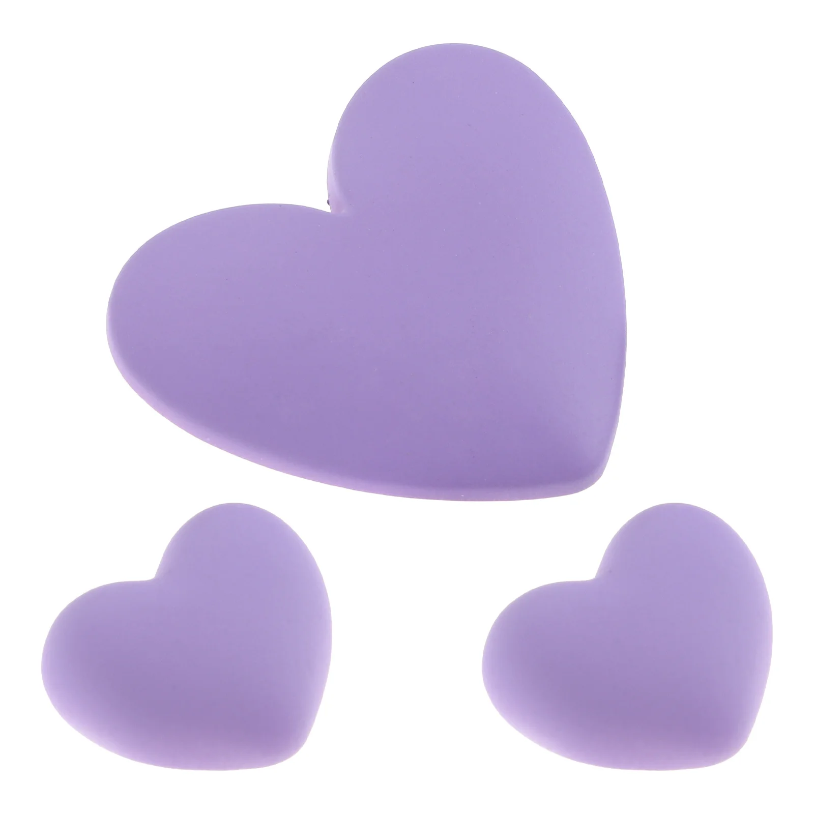 

3Pcs Heart Shape Resin Charms Cute Flat Back Decals for Data Lines Protective Case Eyecatching DIY Accessories