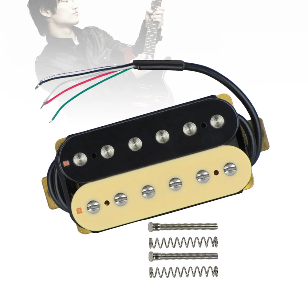 

Double Coil Electric Guitar Pickup Set High Output Neck Bridge Replacement Magnet Humbucker Guitar Pickup
