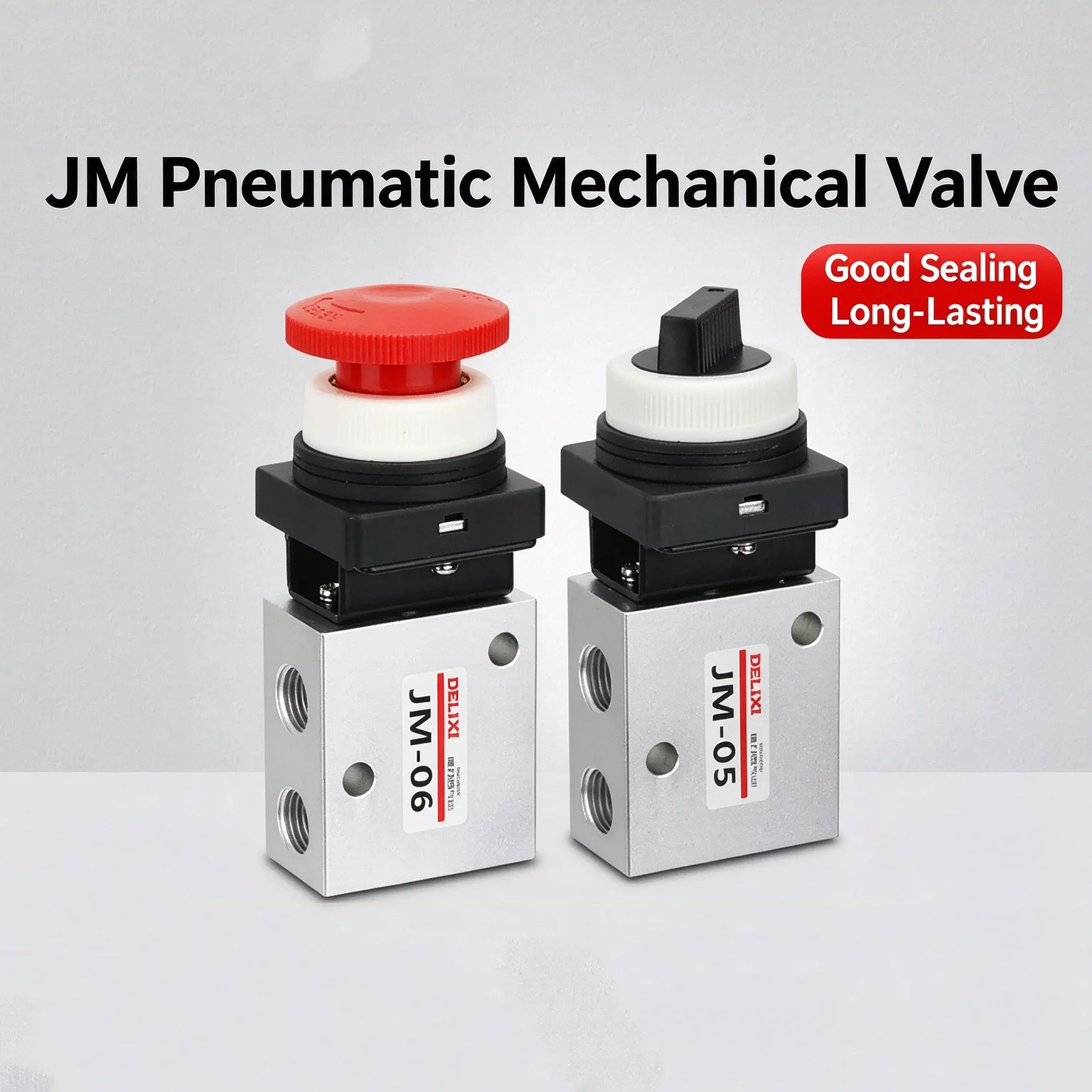 JM Pneumatic Two-Position Three-Way  Manual Pneumatic Valve Switch Control Valves JM-05 JM-06 JM-06A JM-07 Mechanical Valves