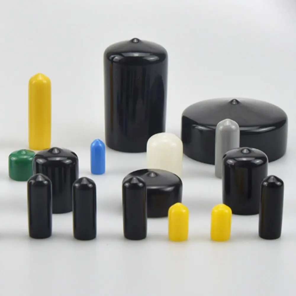 10 peças 1.55mm-5.5mm capa macia proteção de rosca de silicone tampa de borracha porca vedação manga rolha plug