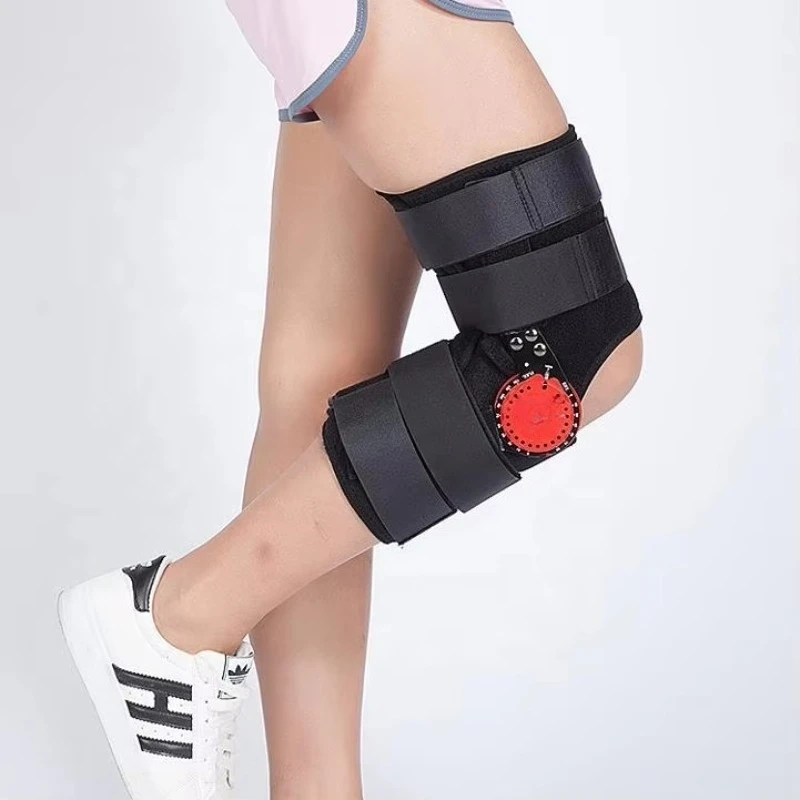 Adjustable Post Op Joint Hinged Compression Patella Leg  Knee  Brace Immobilizer  with ROM