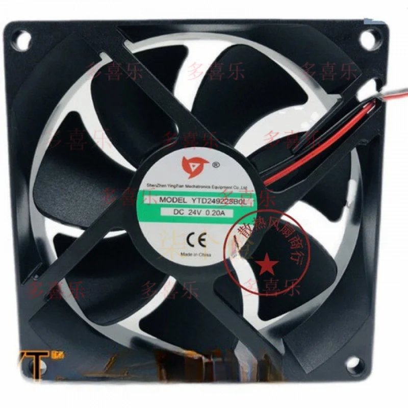 

ZMZM 1 шт. для вентилятора YING TIAN YTD249225B0L DC24V 0,20A 9225 9 см 2-проводной двойной вентилятор # А6-