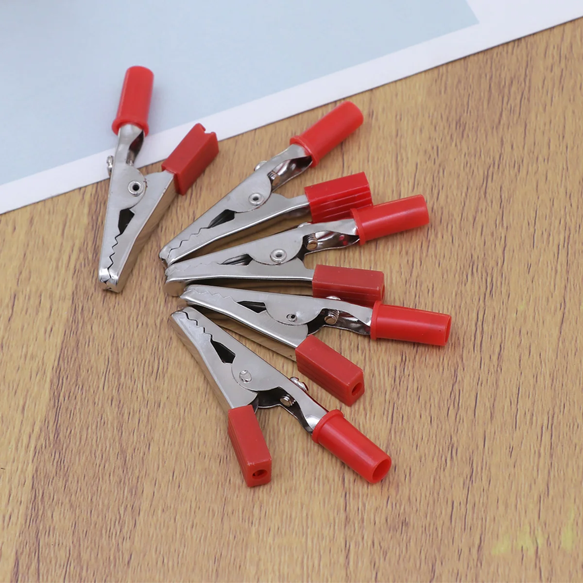 20PCS Alligator Clips Double-ended Alligator Clips Mini Test Clips (Black+Red) spring clamps Crocodile Clamps