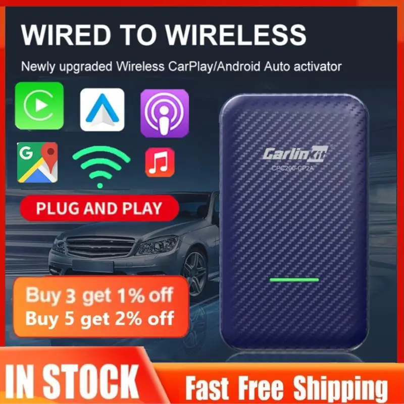 Top New Carlinkit 4.0/3.0 Activator Wireless CarPlay Adapter CarPlay AI Box Auto Dongle for iTunes Benz Audi Mazda Kia Toyota