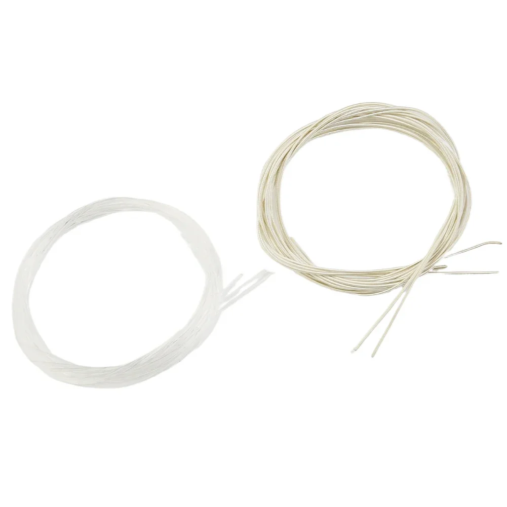 Premium Classical Guitar String Replacement Set Clear Nylon Silver-Plated Copper Alloy Wound Exceptional Tone Sound Guitar Part