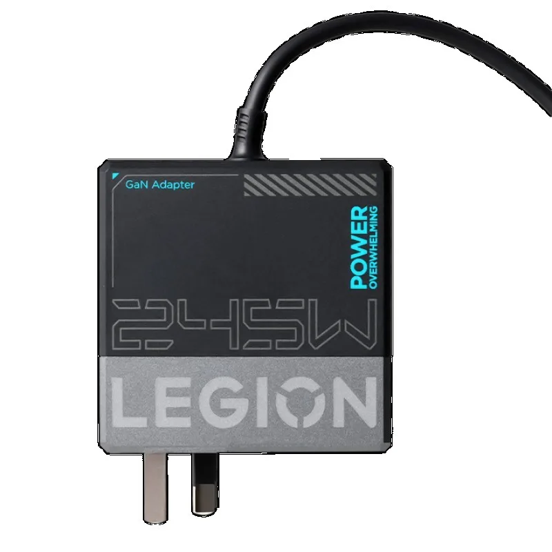 Original Lenovo Legion Laptop Adapter 245W Gallium Nitride Charger Multi-Device Compatibility Small Size But High Power