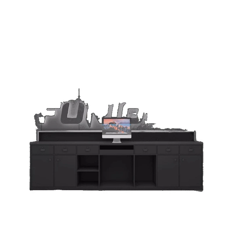 Clothing store checkout page reception desk