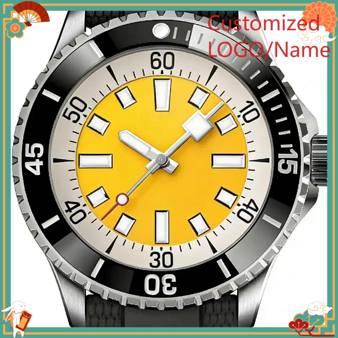 

DONG Store 45mm Men's Luxury Watch in 904L Steel, Automatic Movement,b Customized Watch