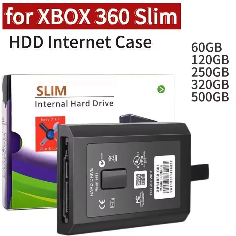 Caja Interna para Disco Duro HDD para XBOX 360 Slim 20GB 60GB 120GB 250GB, Caja de Disco Duro, Accesorios de Repuesto para XBOX 360 Slim