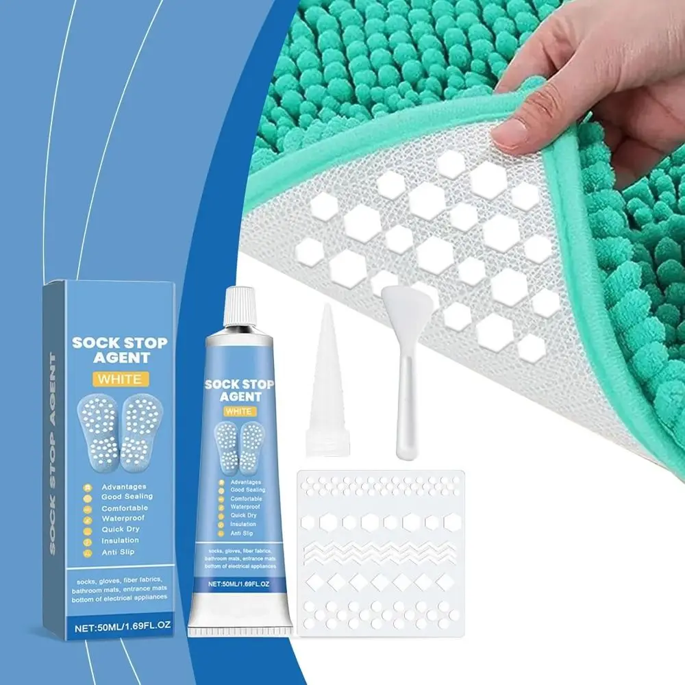 New Quick-Drying Non-Slip Adhesive Transparent DIY Sock Stop Agent Waterproof Fabric Paint for Grip Socks