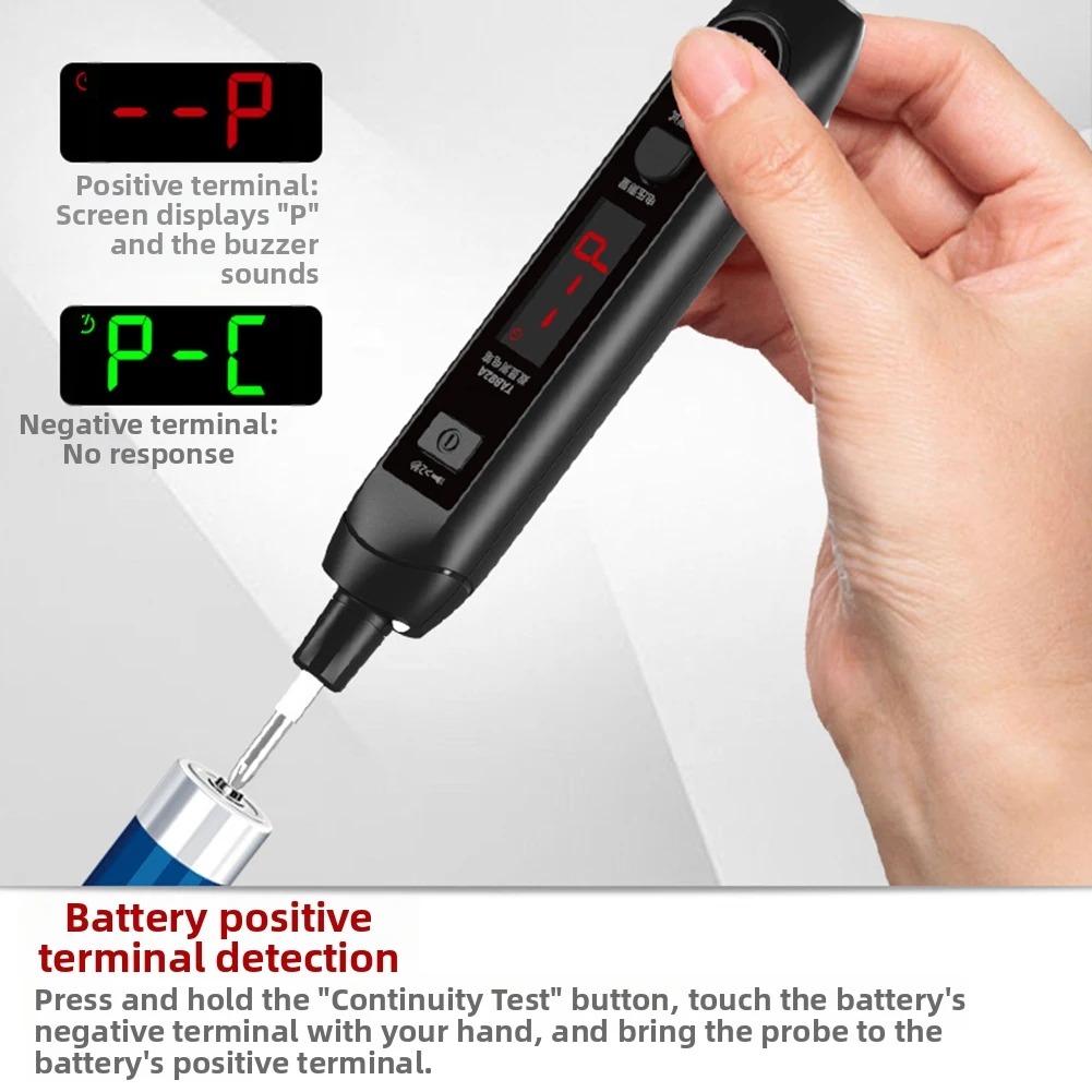 TA882A Rechargeable Circuit Tester Pen With Breakpoint Inspection And Non-Contact Voltage Sensing AC 12-300V NCV Detector