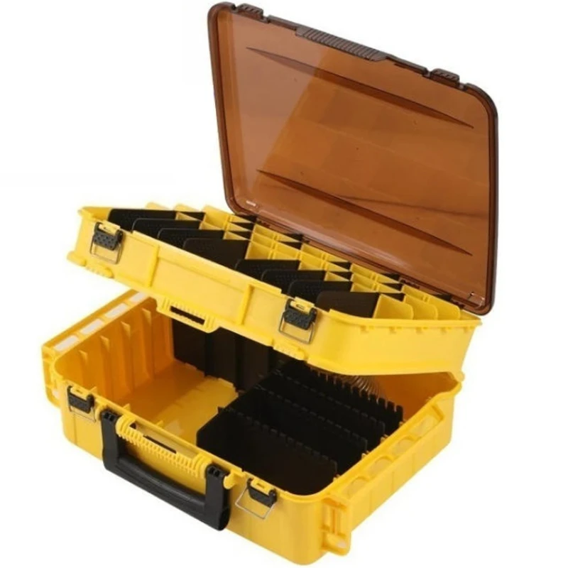 Fishing Tackle Boxes Fishing Accessories Storage Box Lure Large Tool Box Double Layer Lightweight Large Capacity Tools Supplies
