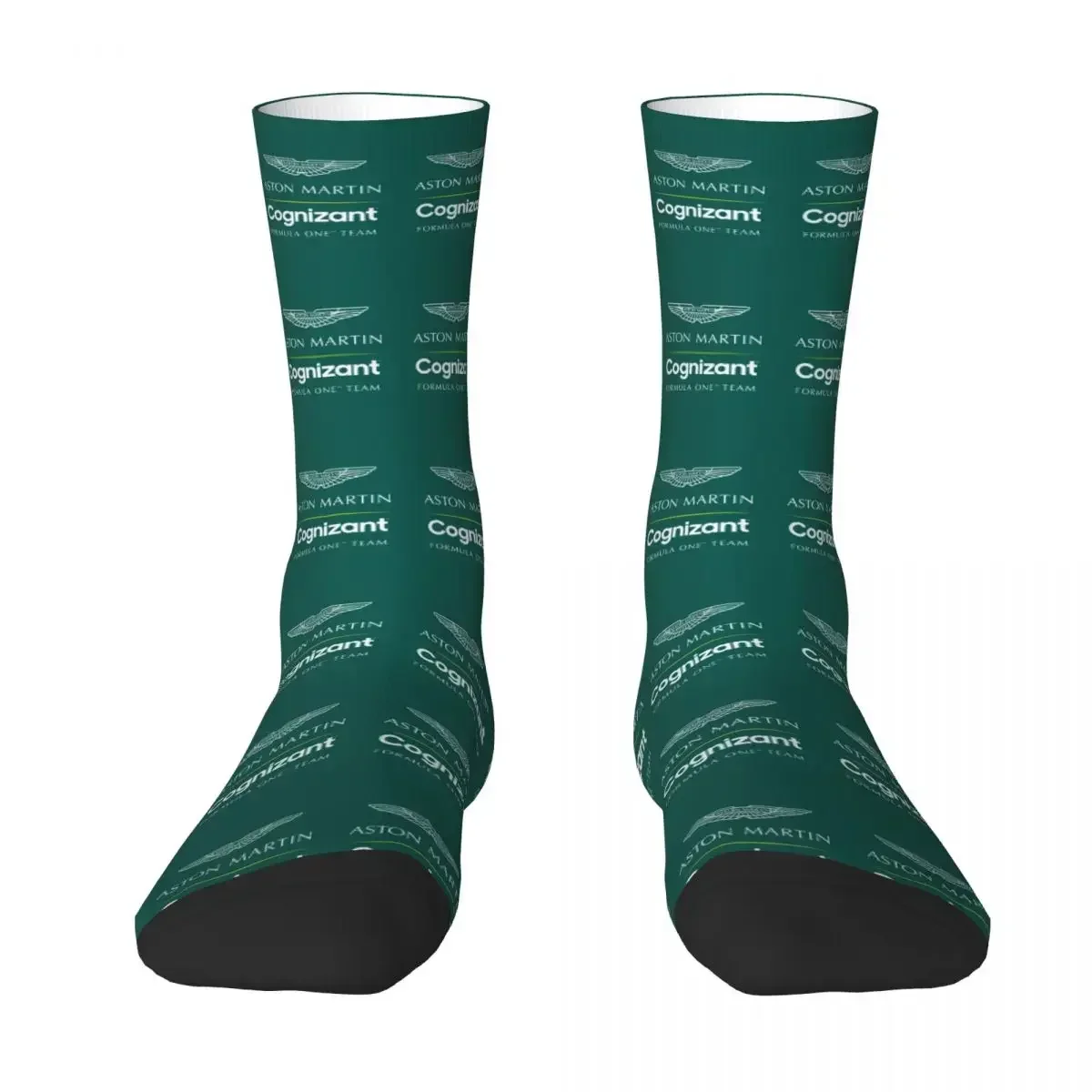 Aston Martin F1 Formula One Team Socks Harajuku Super Soft Stockings All Season Long Socks Accessories for Unisex Gifts