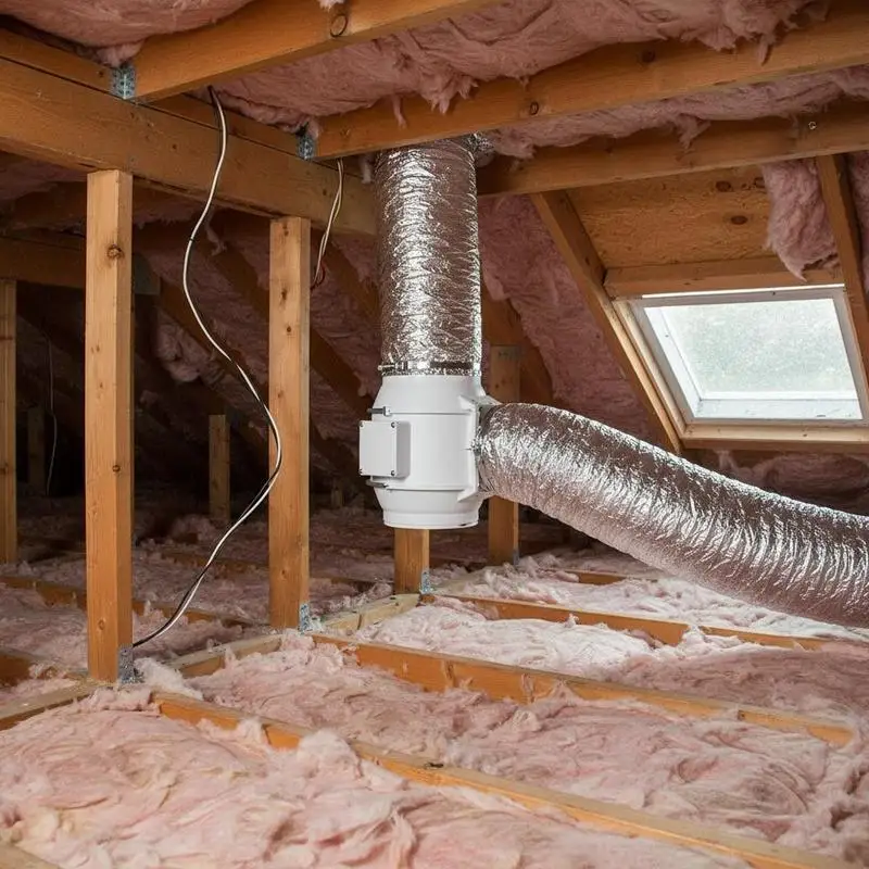 

Flexible Air Ducting 10 Inch 25 Feet For HVAC Systems Attic Cooling Grow Rooms, Insulated Triple Layer Construction R-6.0 Flame Retardant Value Two Metal Clamps Included