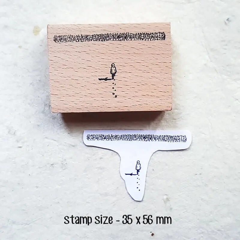 Stempel Buku Tempel Stempel Kayu Dekorasi DIY Jurnal Pohon Alam Rumah Musim Gugur