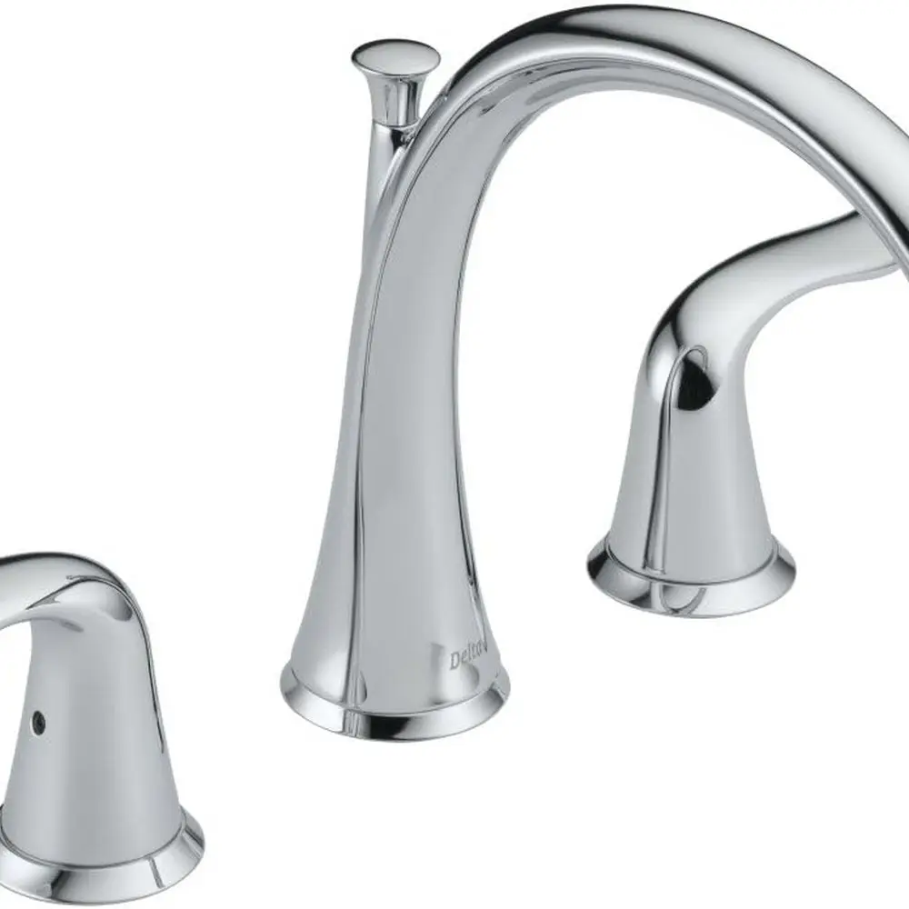 

Chrome Roman Tub Faucet with 2 Handles, Widespread, 27x9x20 inches