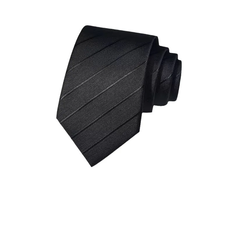 Men's Tie New Stock Business Solid Stripe 8c Arrow Jacquard Tie Logo