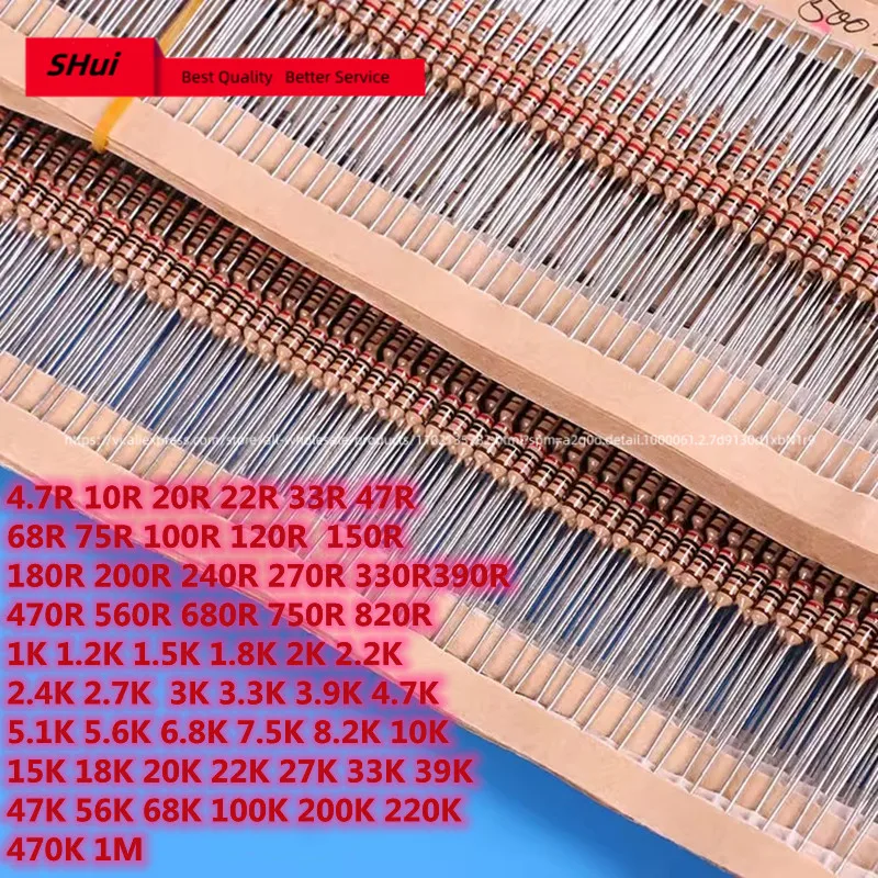 100PCS Beijing 718 Series Military Grade 1% Metal Film Resistor with Five Cyclic Aging at Low Temperature 220K 470K 1M