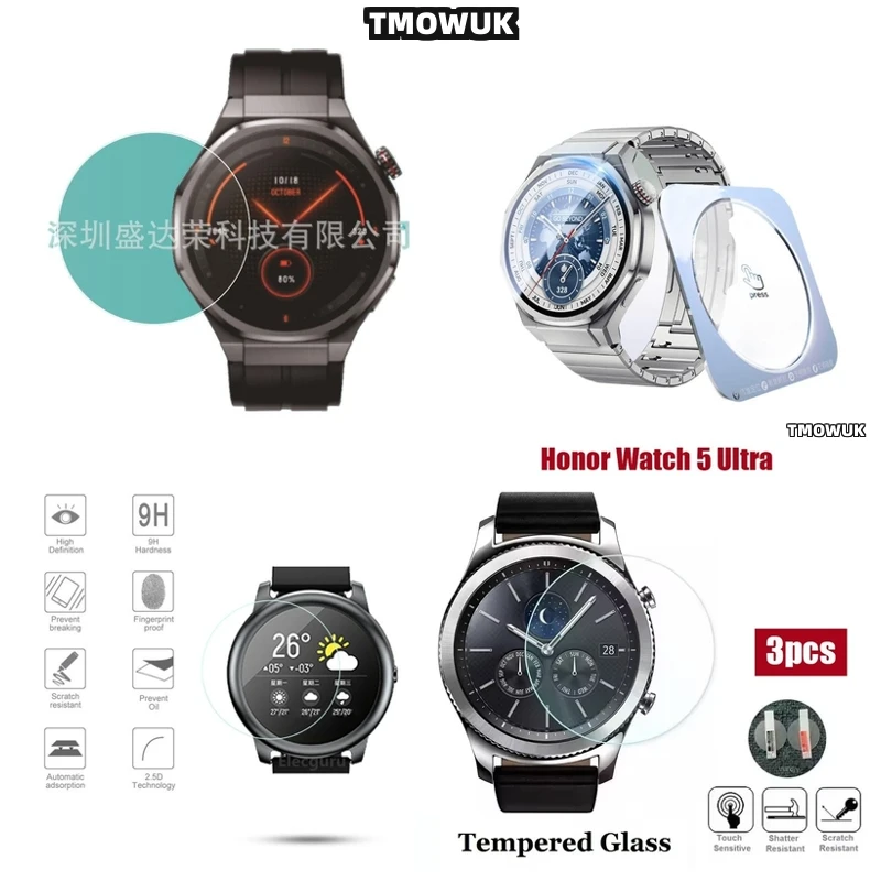 

For Honor Watch 5 Ultra Watch5 Automatic Dust Removal Tempered Glass – 9H Hardness, Anti-Fingerprint, Full Coverage & Case Frien