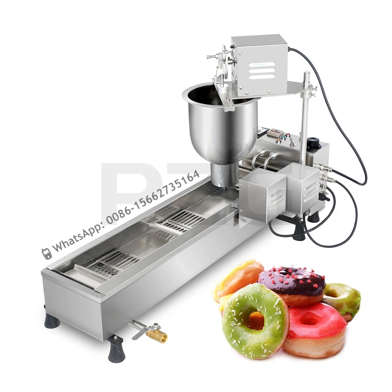 Free Shipping With Counting System 3 Set Moulds Electric Donut Fry Machine Ball Shape Mini Donut Machine Cake Donut Fryer