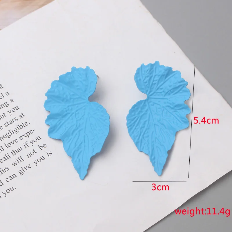 Nuevos pendientes colgantes de Color azul para mujer, pendientes colgantes geométricos llamativos, colgantes de triángulo hueco, pendientes redondos